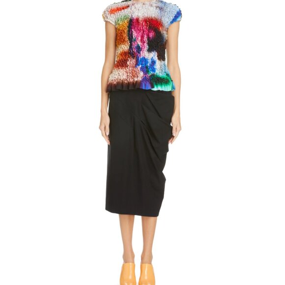 SOLD Dries van Noten Samy Skirt NWT, Black - Picture 2 of 11